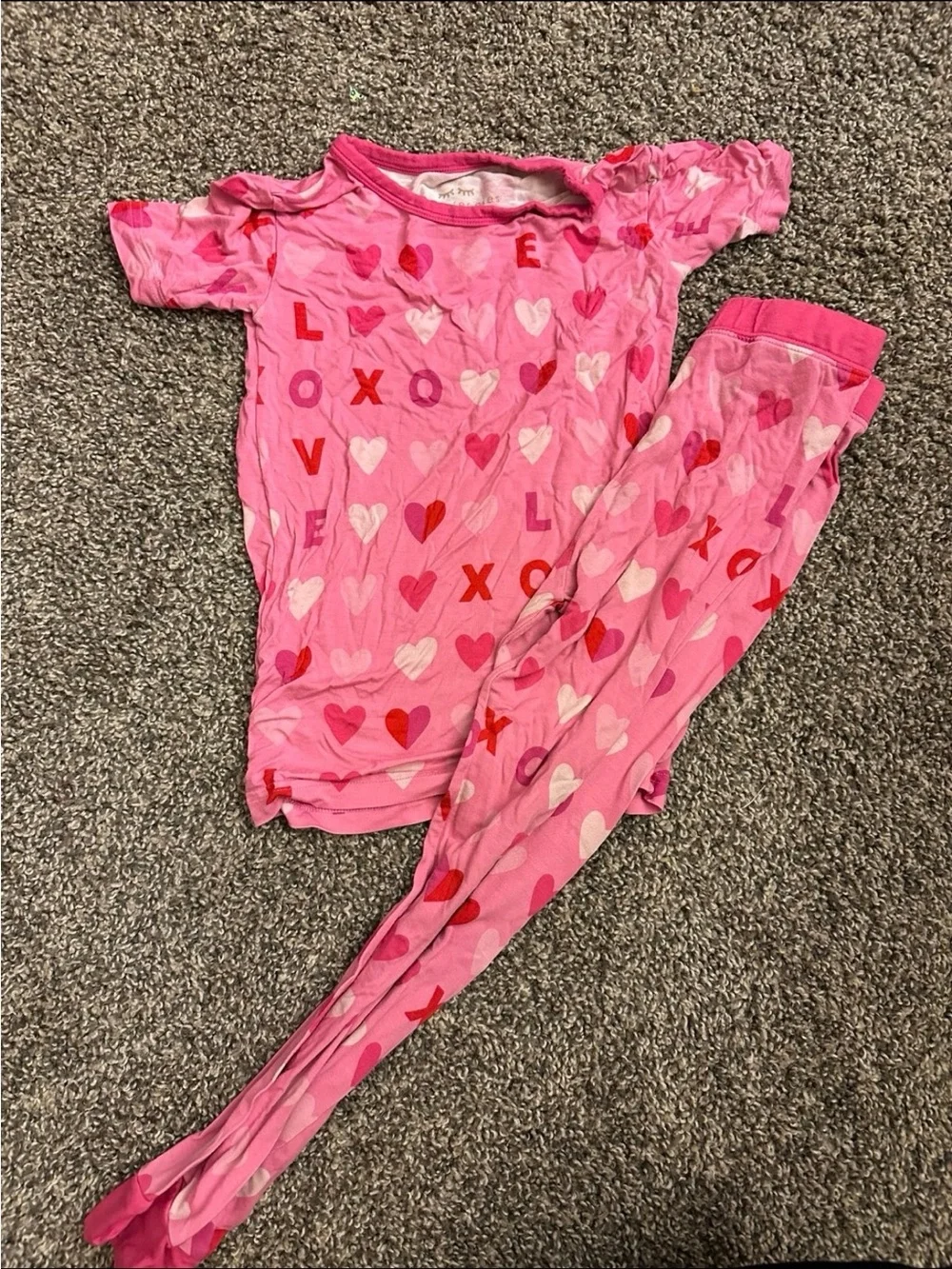 Little sleepies valentines day pjs
